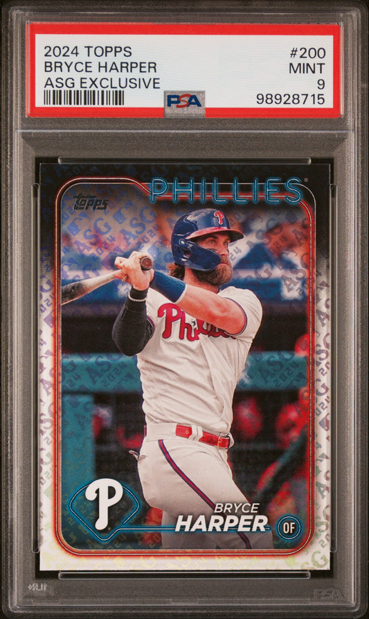 2024 Topps #200 Bryce Harper Asg Exclusive PSA 9