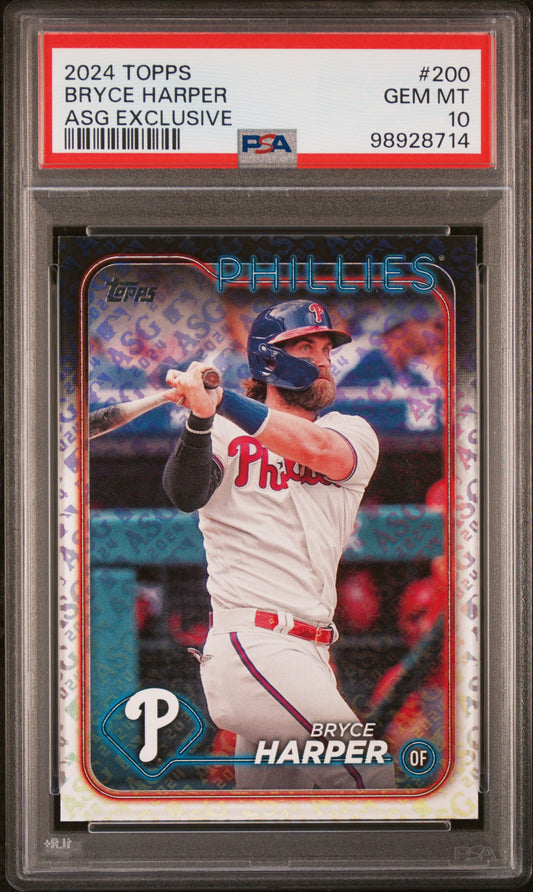 2024 Topps #200 Bryce Harper Asg Exclusive PSA 10