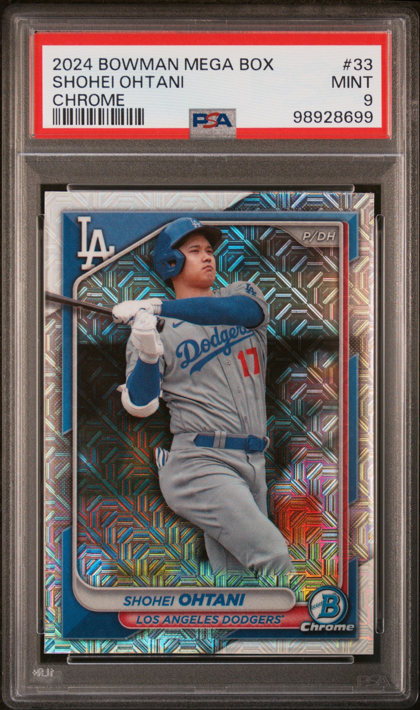 2024 Bowman Mega Box Chrome #33 Shohei Ohtani PSA 9