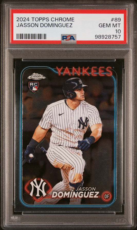 2024 Topps Chrome #89 Jasson Dominguez PSA 10