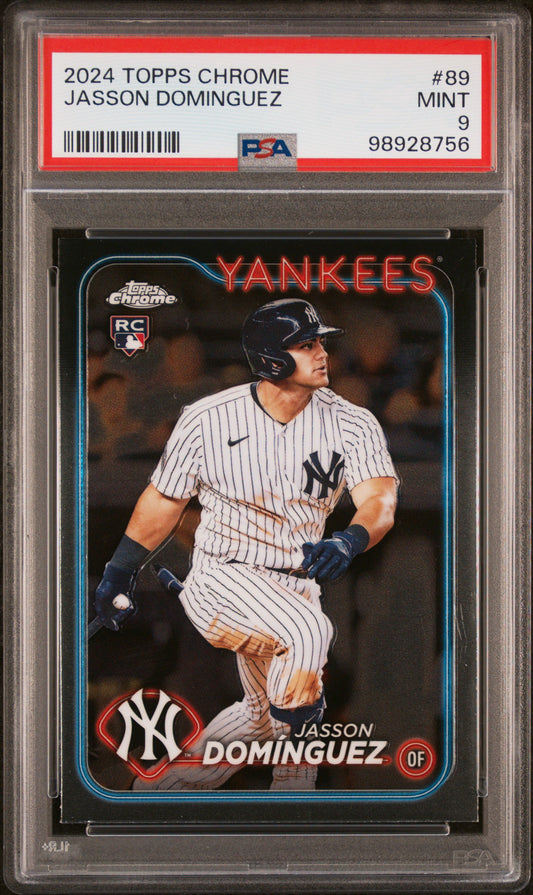 2024 Topps Chrome #89 Jasson Dominguez PSA 9