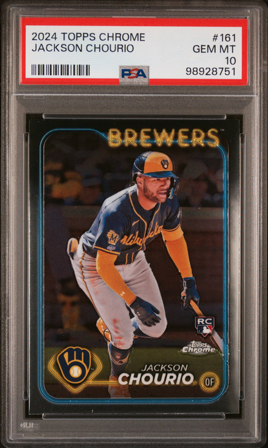 2024 Topps Chrome #161 Jackson Chourio PSA 10