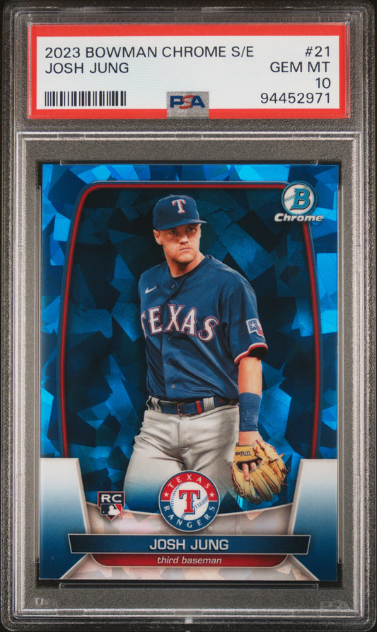 2023 Bowman Chrome Sapphire Edition #21 Josh Jung PSA 10