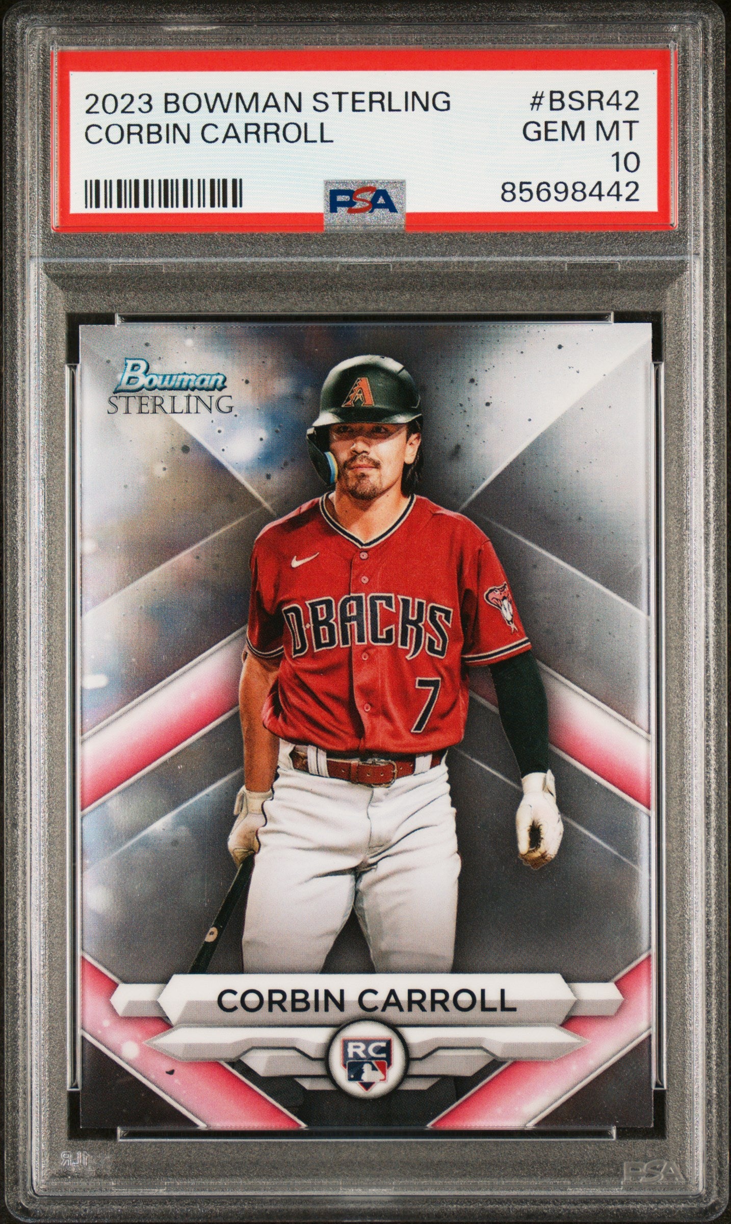 2023 Bowman Sterling #BSR42 Corbin Carroll PSA 10