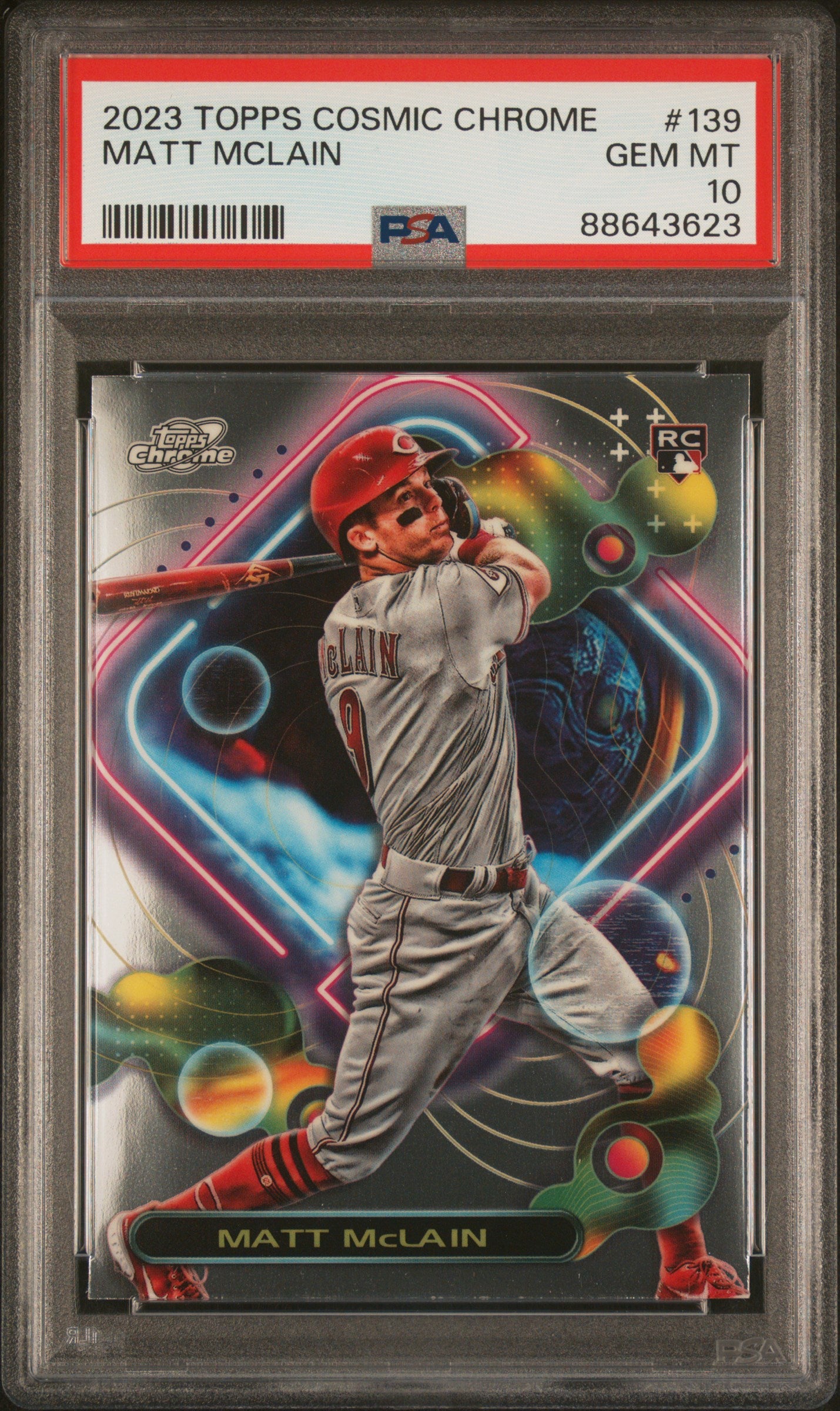 2023 Topps Cosmic Chrome #139 Matt Mclain PSA 10
