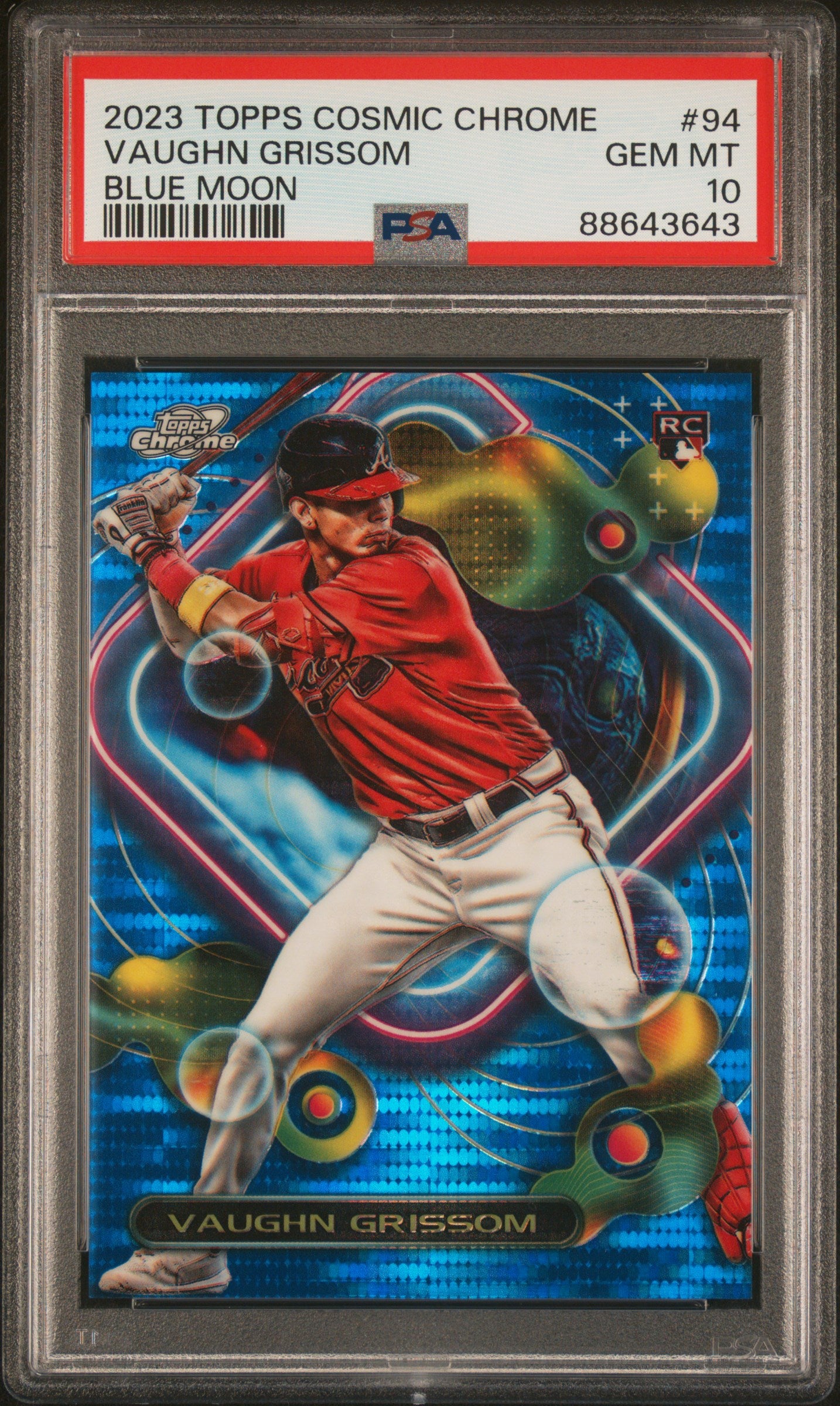 2023 Topps Cosmic Chrome #94 Vaughn Grissom Blue Moon PSA 10