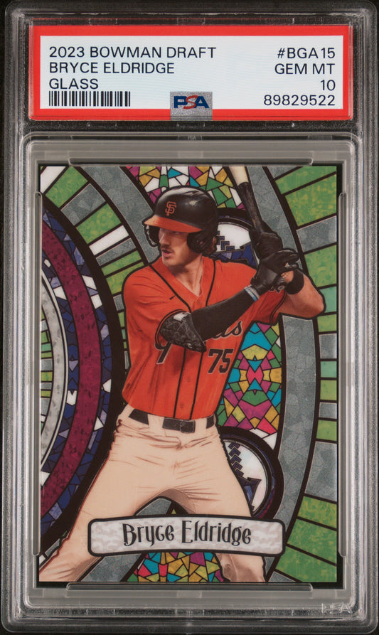 2023 Bowman Draft Bowman Glass #BGA15 Bryce Eldridge PSA 10