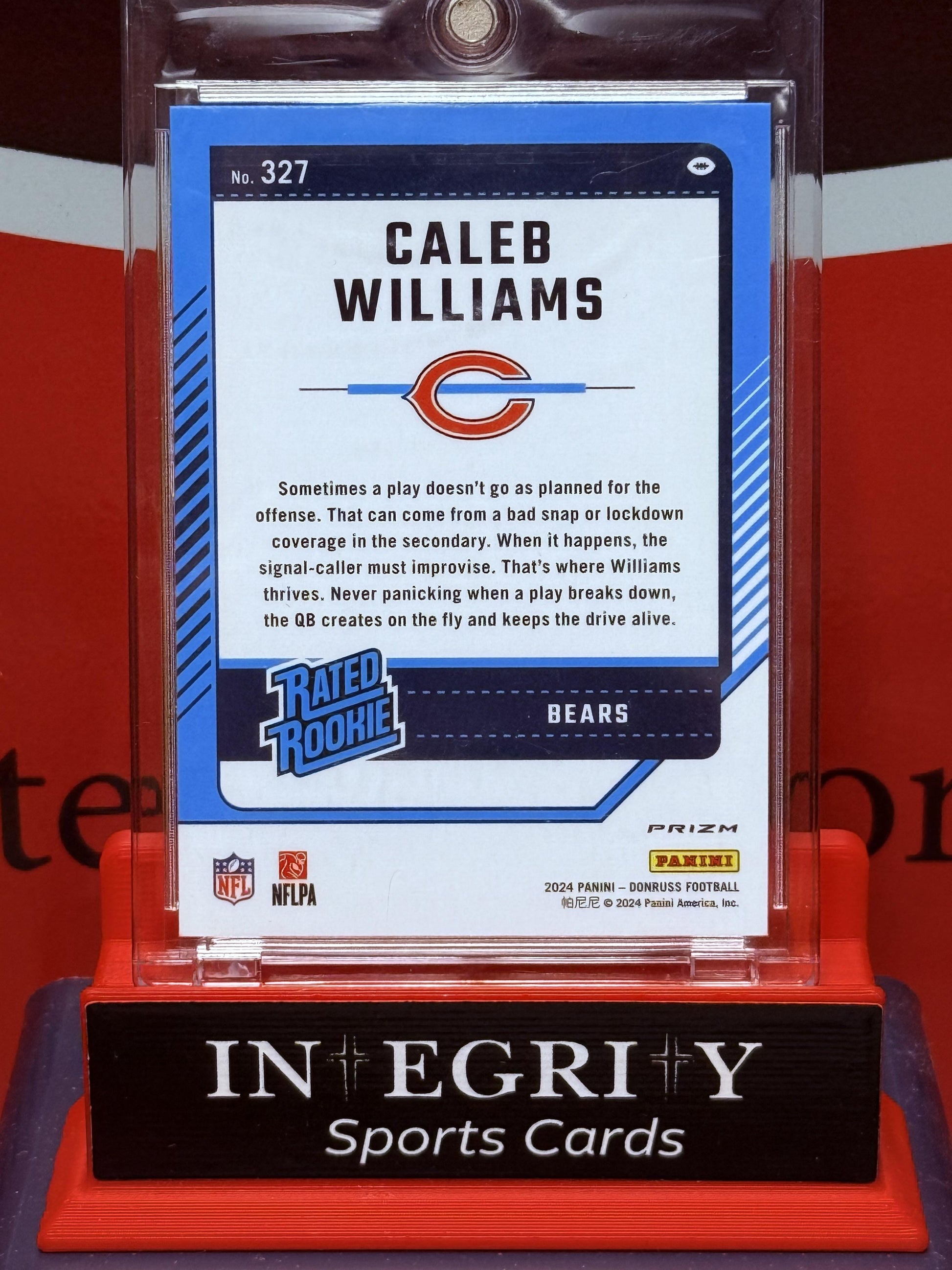 Donruss #327 Caleb Williams Optic Preview