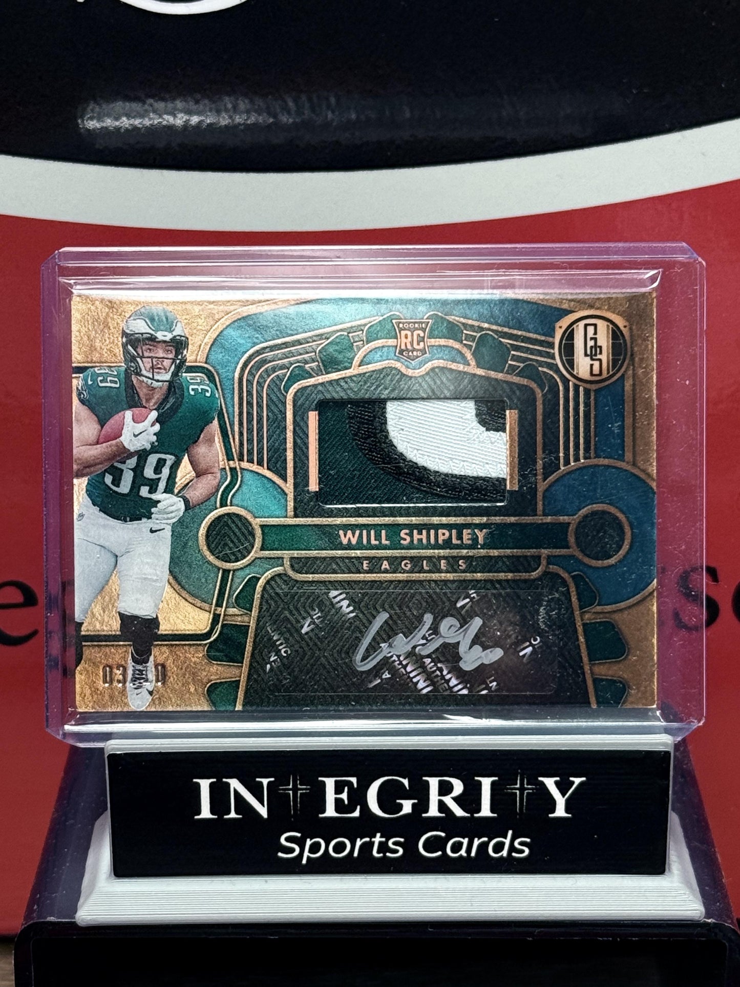2024 PANINI GOLD STANDARD RC #228 WILL SHIPLEY SAPPHIRE PATCH AUTO AUTOGRAPH /10