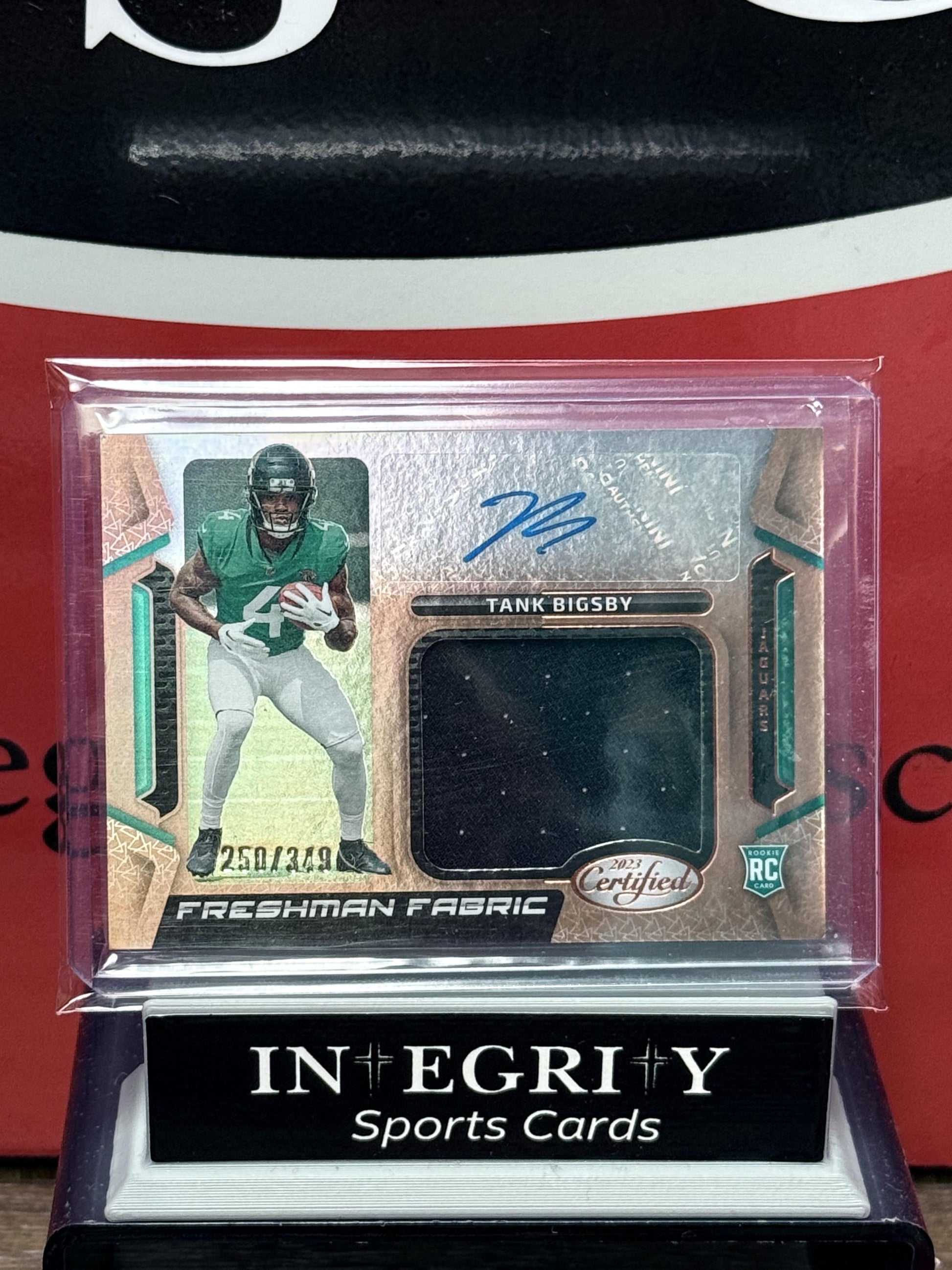 2023 Panini Certified TANK BIGSBY RC AUTO /349 Jersey Patch RPA AUBURN JAGUARS