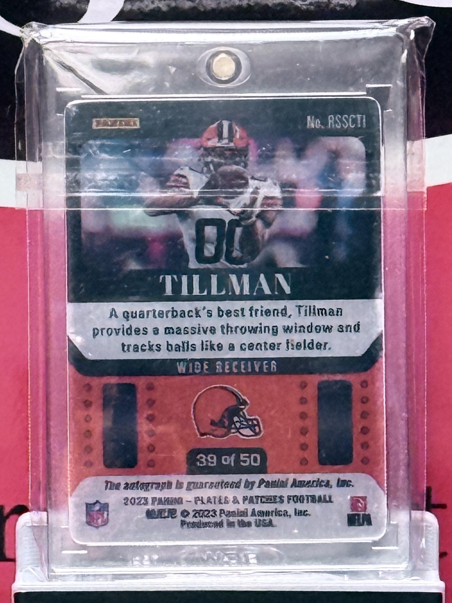 CEDRIC TILLMAN 2023 Plates & Patches #RSSCTI RC Auto Steel Plate #/50