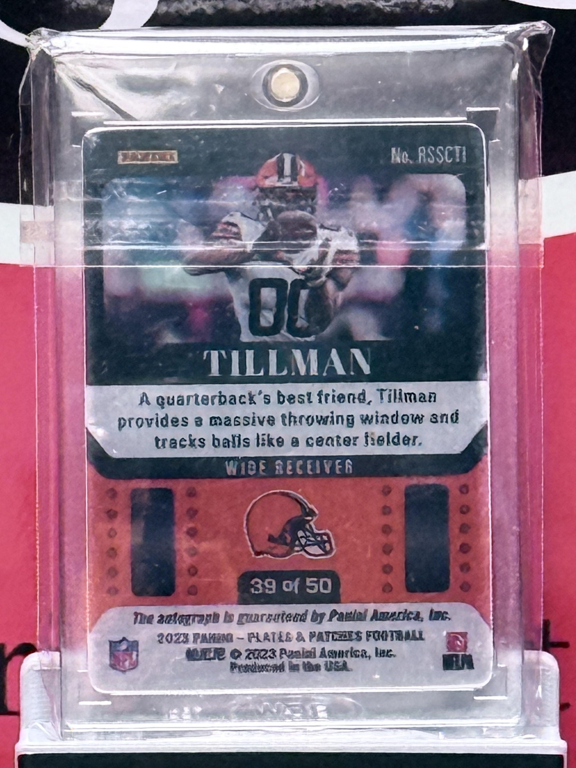 CEDRIC TILLMAN 2023 Plates & Patches #RSSCTI RC Auto Steel Plate #/50