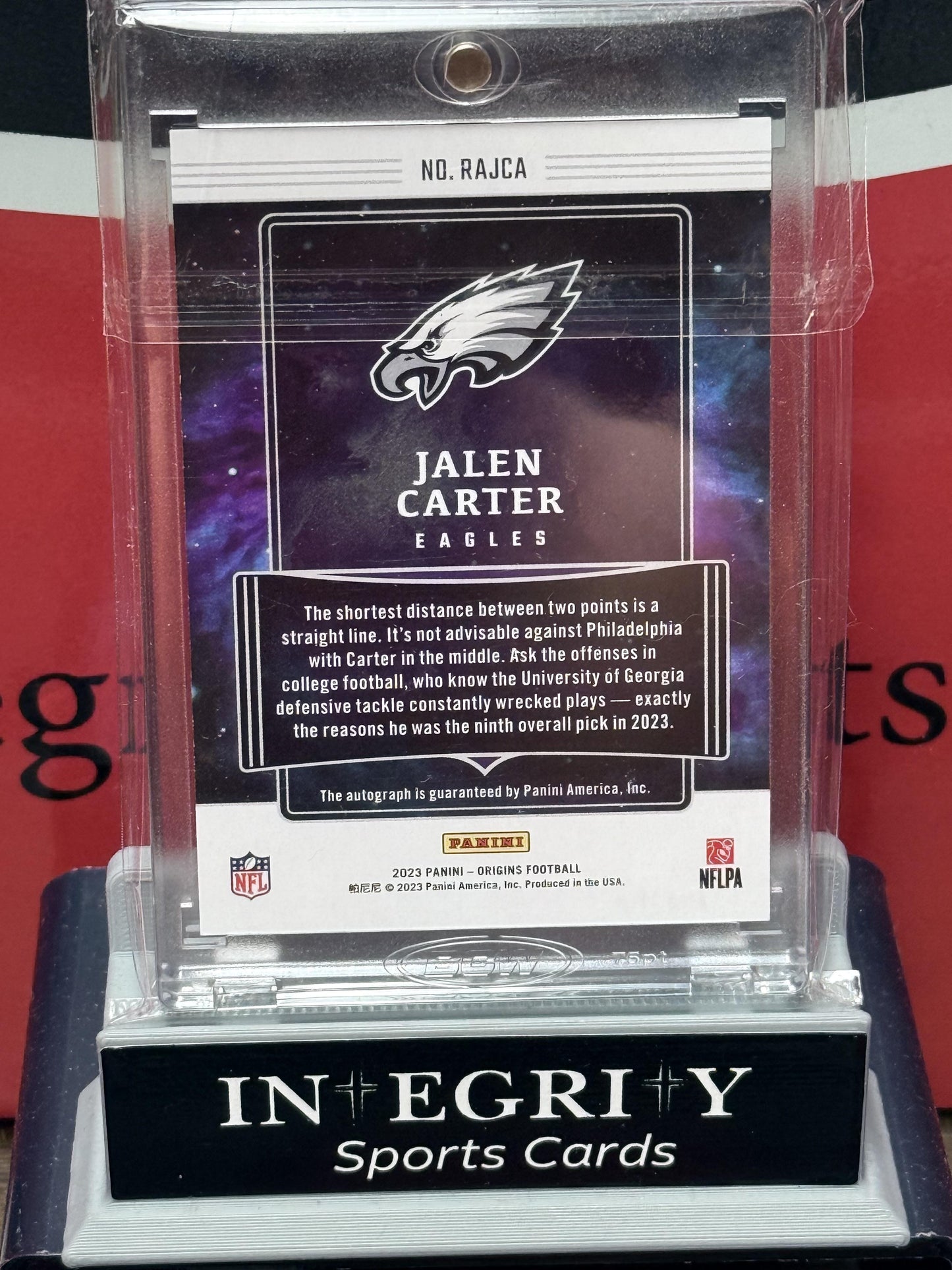 2023 Panini Origins #RAJCA Jalen Carter Rookie Auto