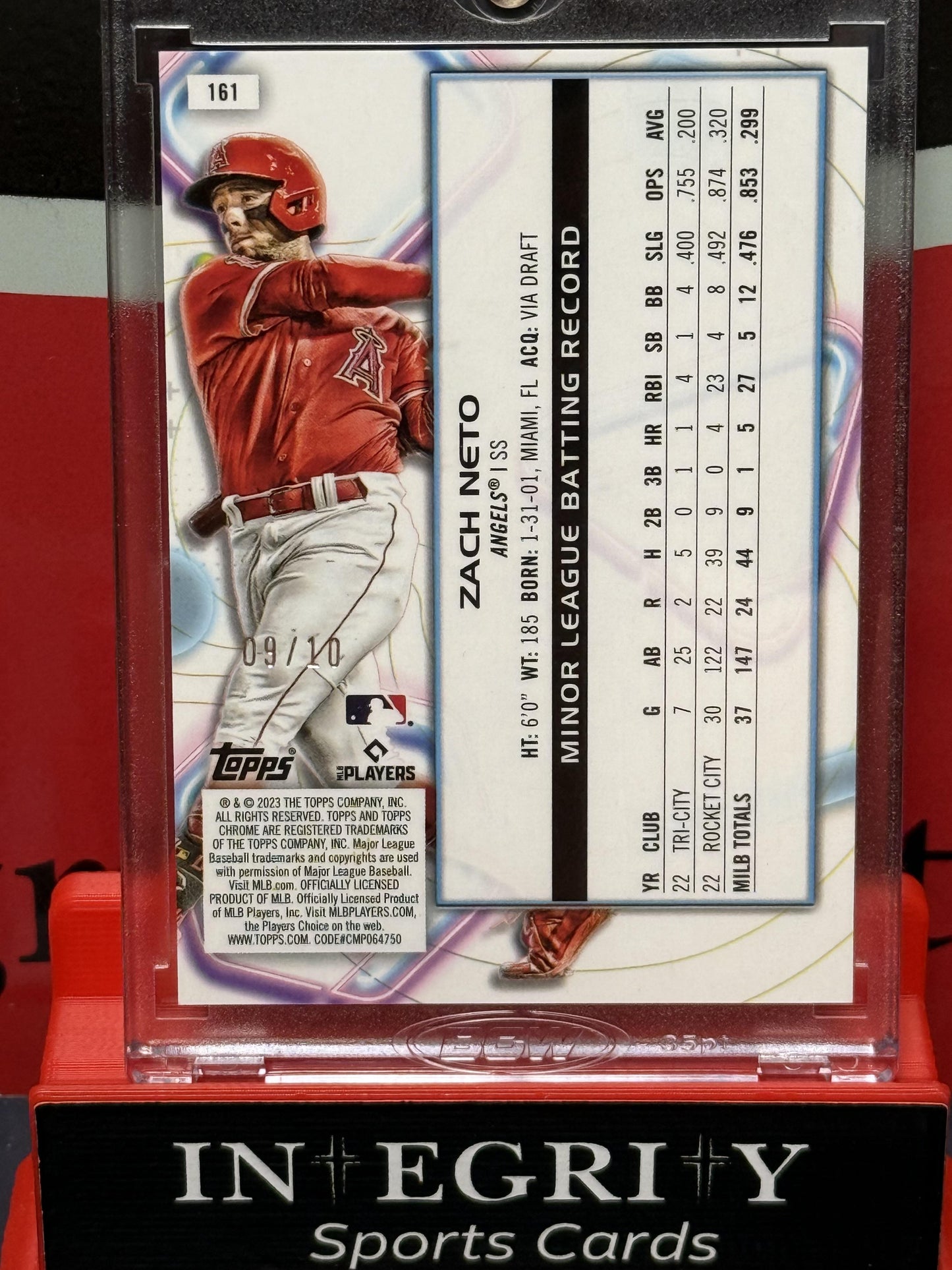 Cosmic Chrome #161 Zach Neto Black Eclipse/10