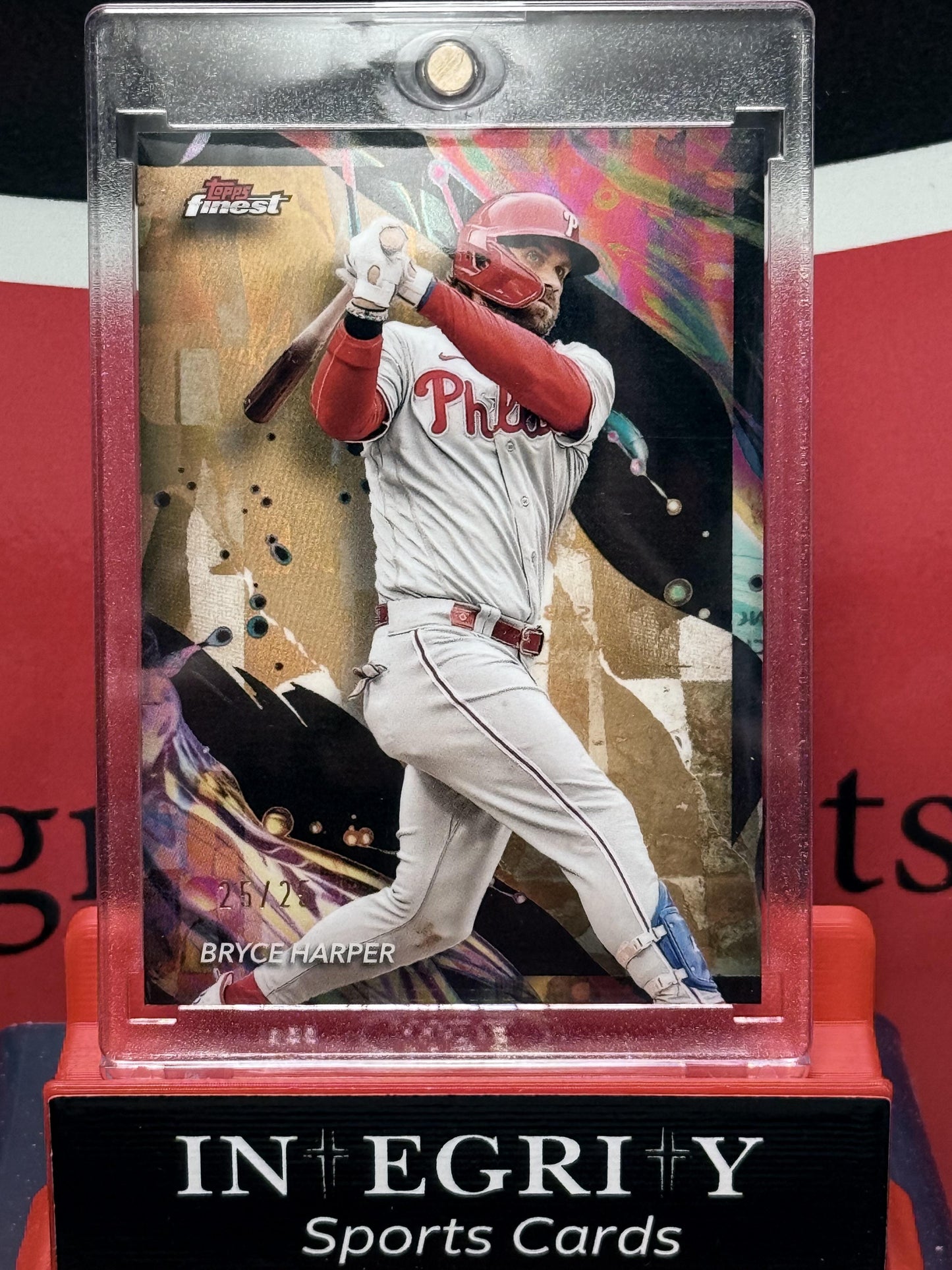 2024 Finest #131 Bryce Harper Gold Refractors