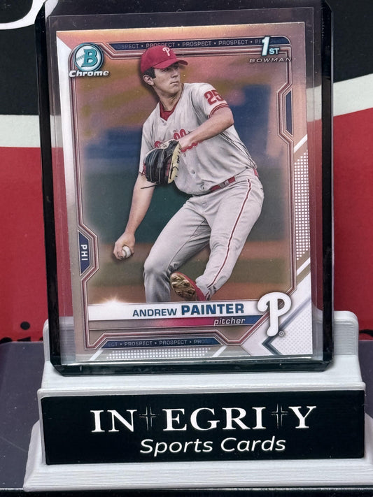2021 Bowman Draft #BDC-10 Andrew Painter Chrome Refractor