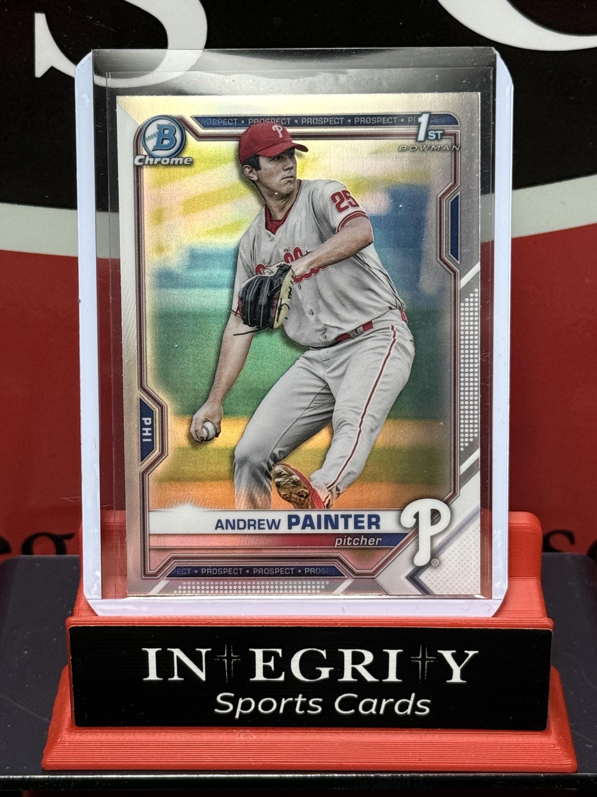 2021 Bowman Draft #BDC-10 Andrew Painter Chrome Refractor