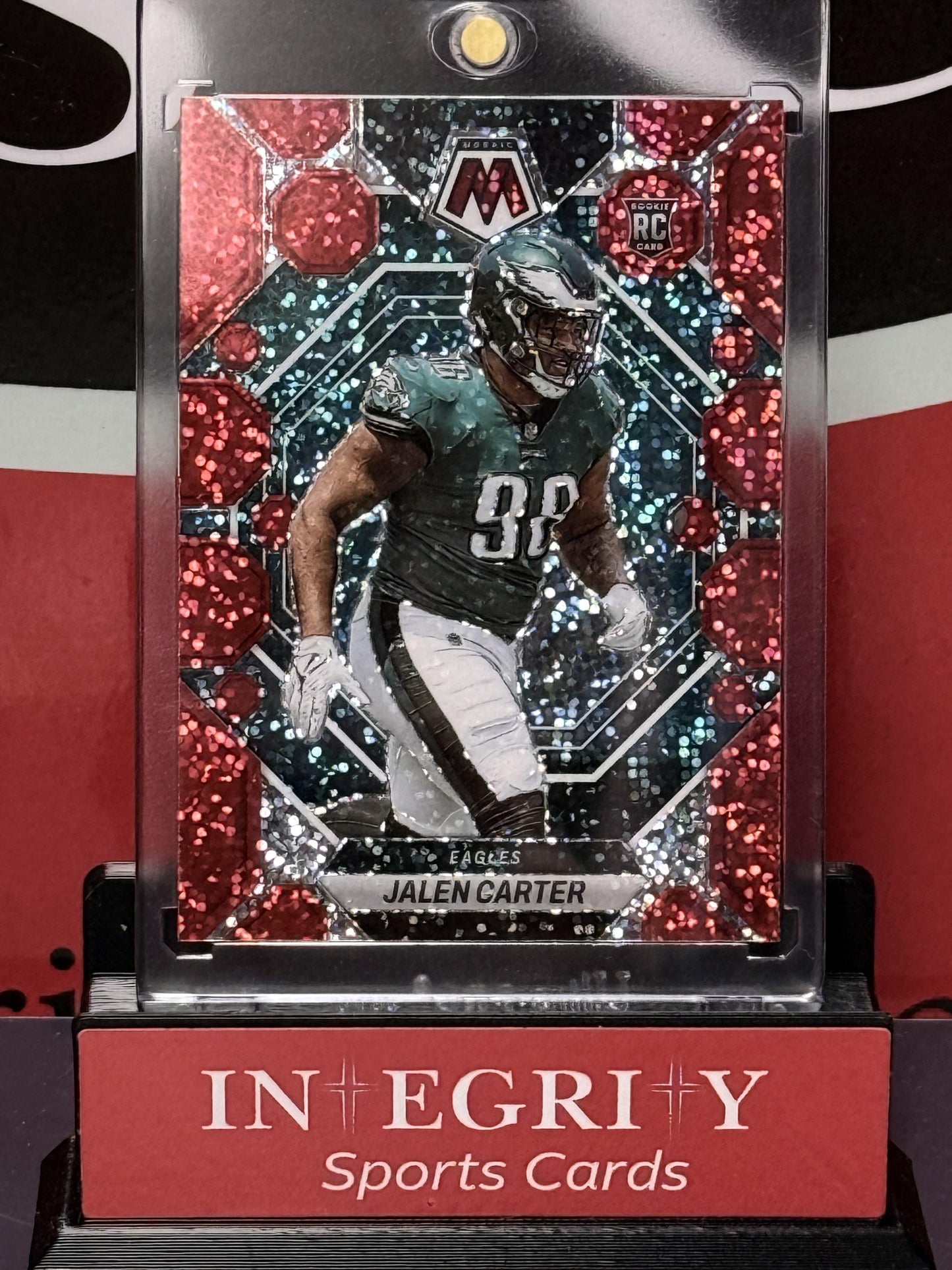 2023 Panini Mosaic #328 Jalen Carter Red Sparkle