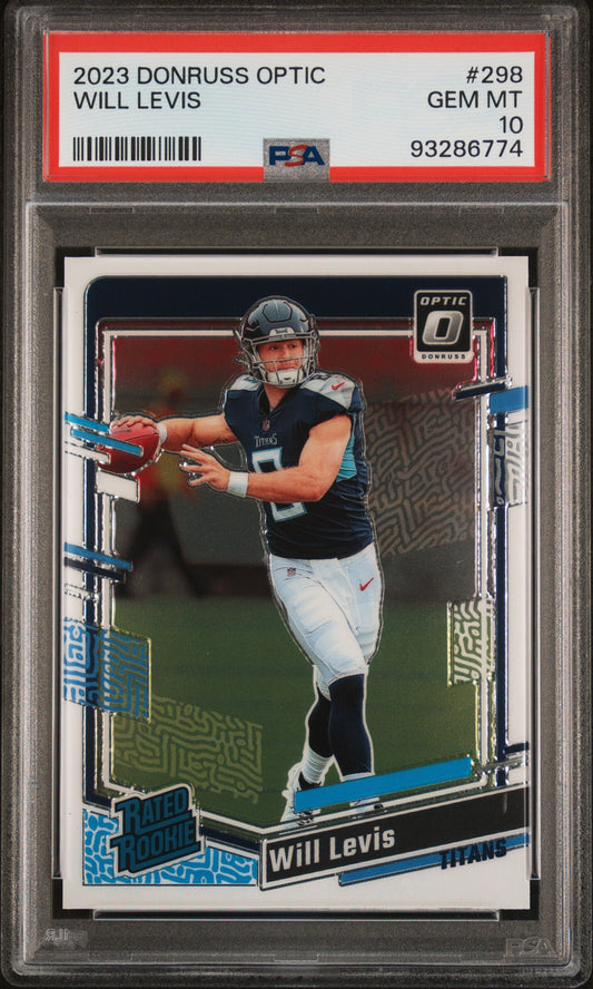 2023 Panini Donruss Optic #298 Will Levis PSA 10