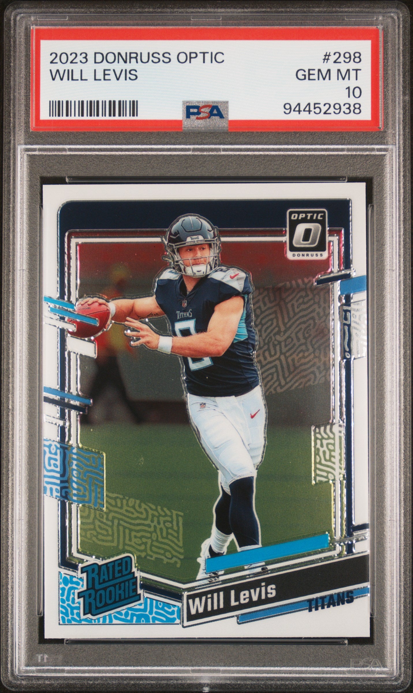 2023 Panini Donruss Optic #298 Will Levis PSA 10