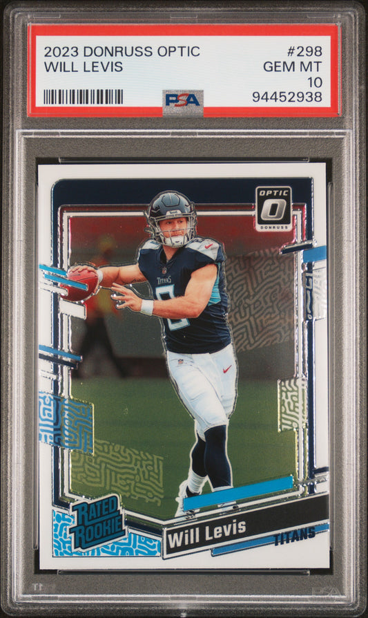 2023 Panini Donruss Optic #298 Will Levis PSA 10