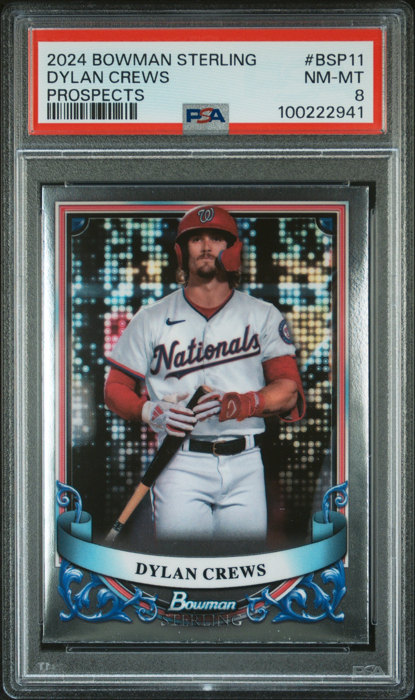 2024 Bowman Sterling Prospects #BSP11 Dylan Crews Prospects PSA 8