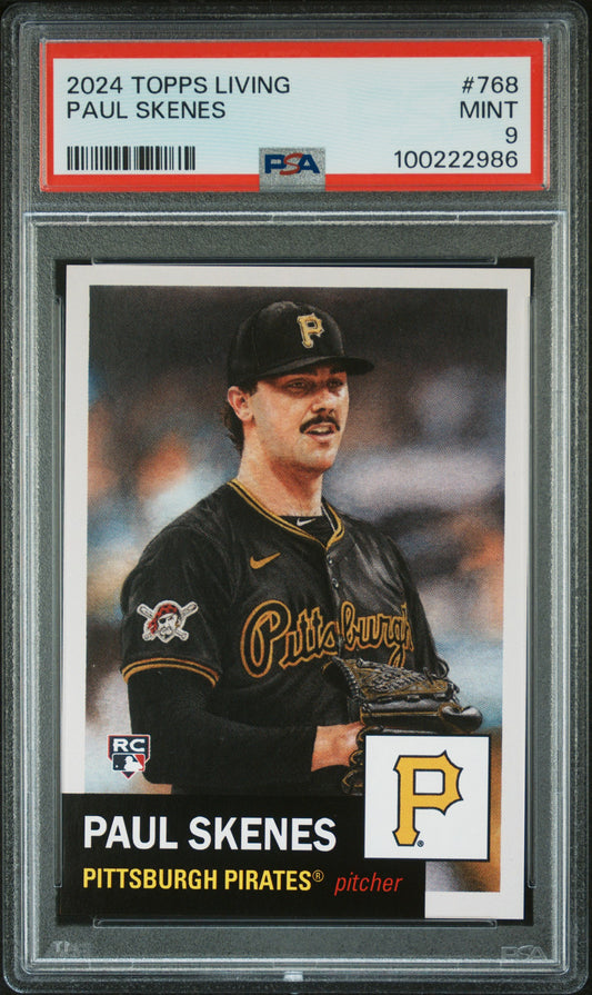 2024 Topps Living #768 Paul Skenes PSA 9