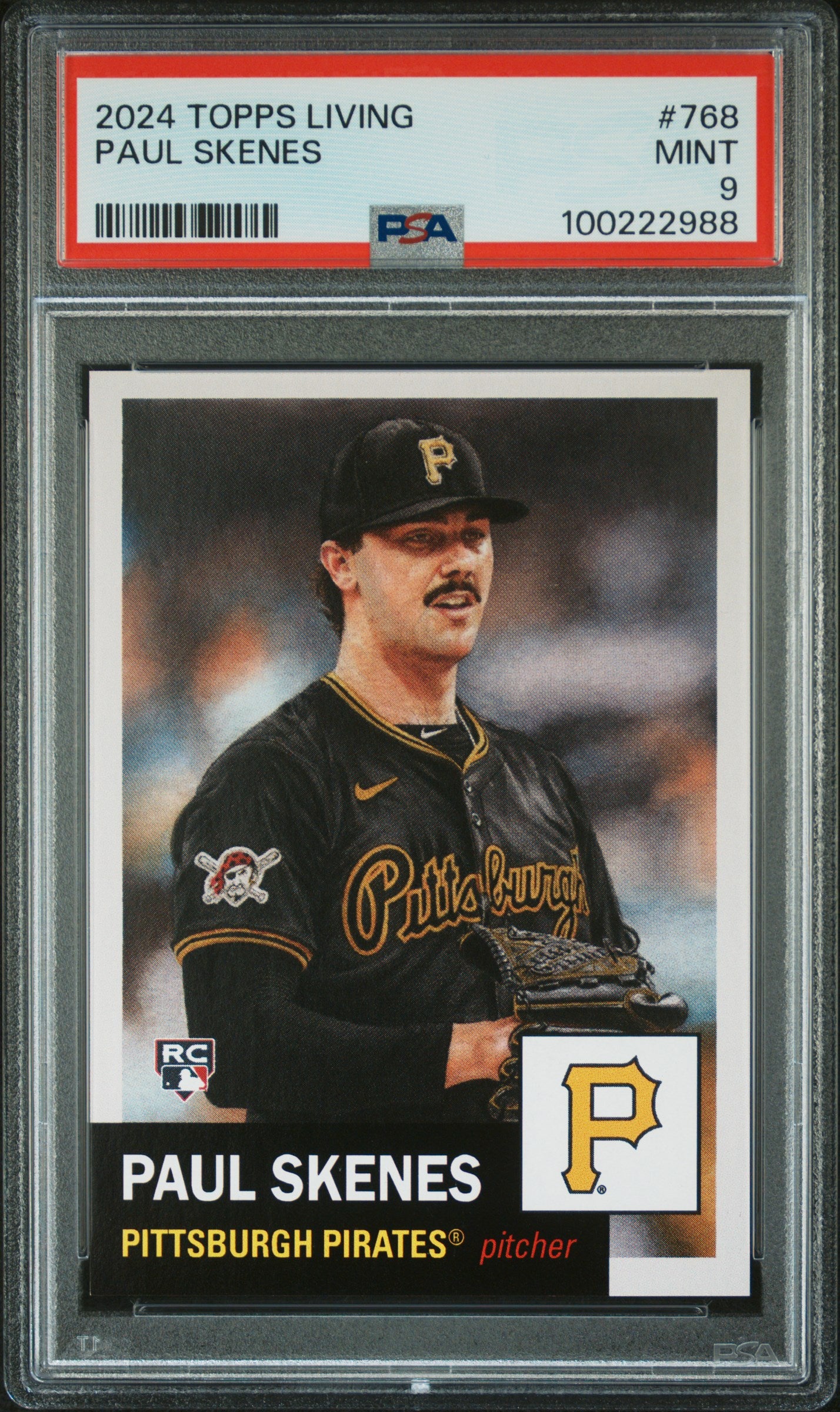 2024 Topps Living #768 Paul Skenes PSA 9