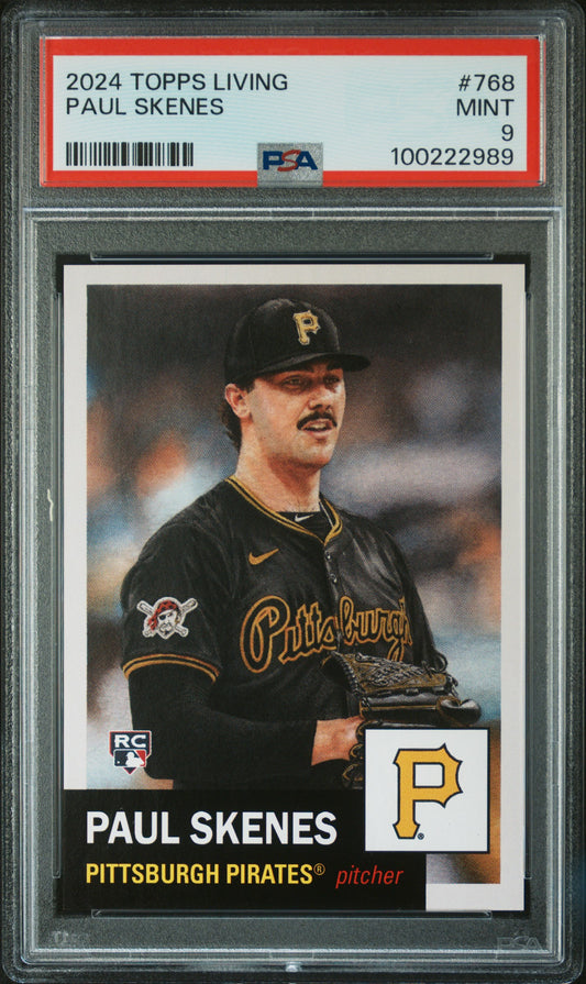 2024 Topps Living #768 Paul Skenes PSA 9