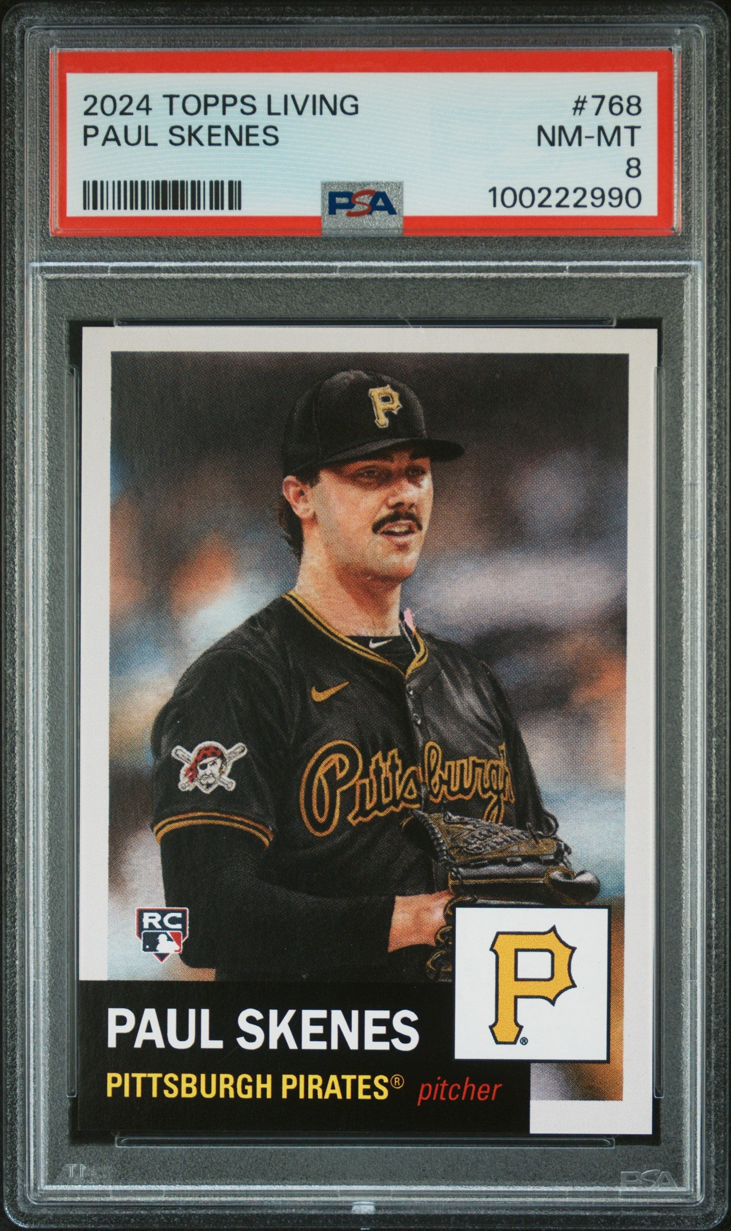 2024 Topps Living #768 Paul Skenes PSA 8