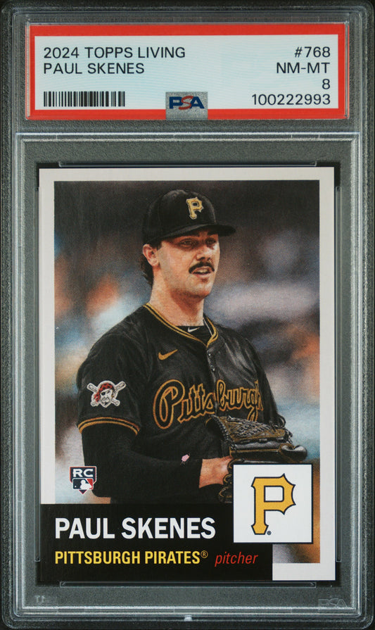 2024 Topps Living #768 Paul Skenes PSA 8