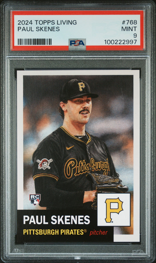 2024 Topps Living #768 Paul Skenes PSA 9