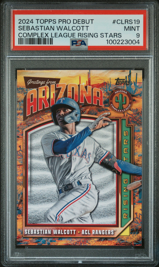 2024 Topps Pro Debut Complex League Rising Stars #CLRS19 Sebastian Walcott PSA 9