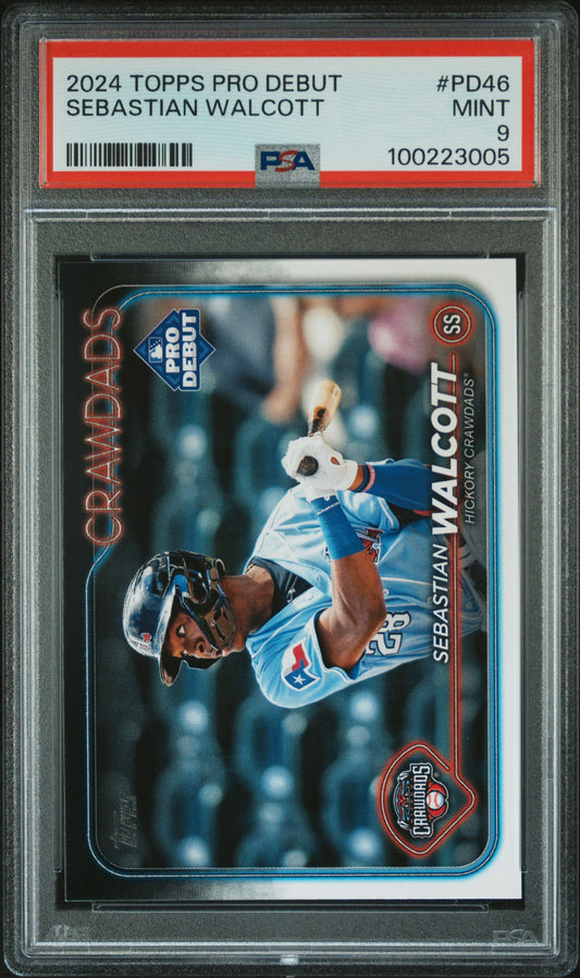 2024 Topps Pro Debut #PD46 Sebastian Walcott PSA 9