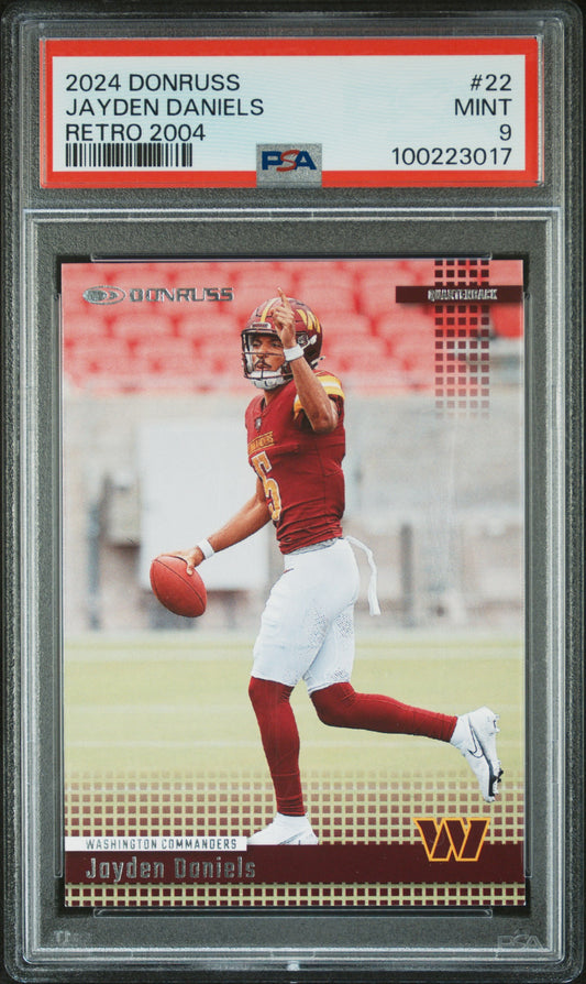 2024 Panini Donruss Retro 2004 #22 Jayden Daniels PSA 9