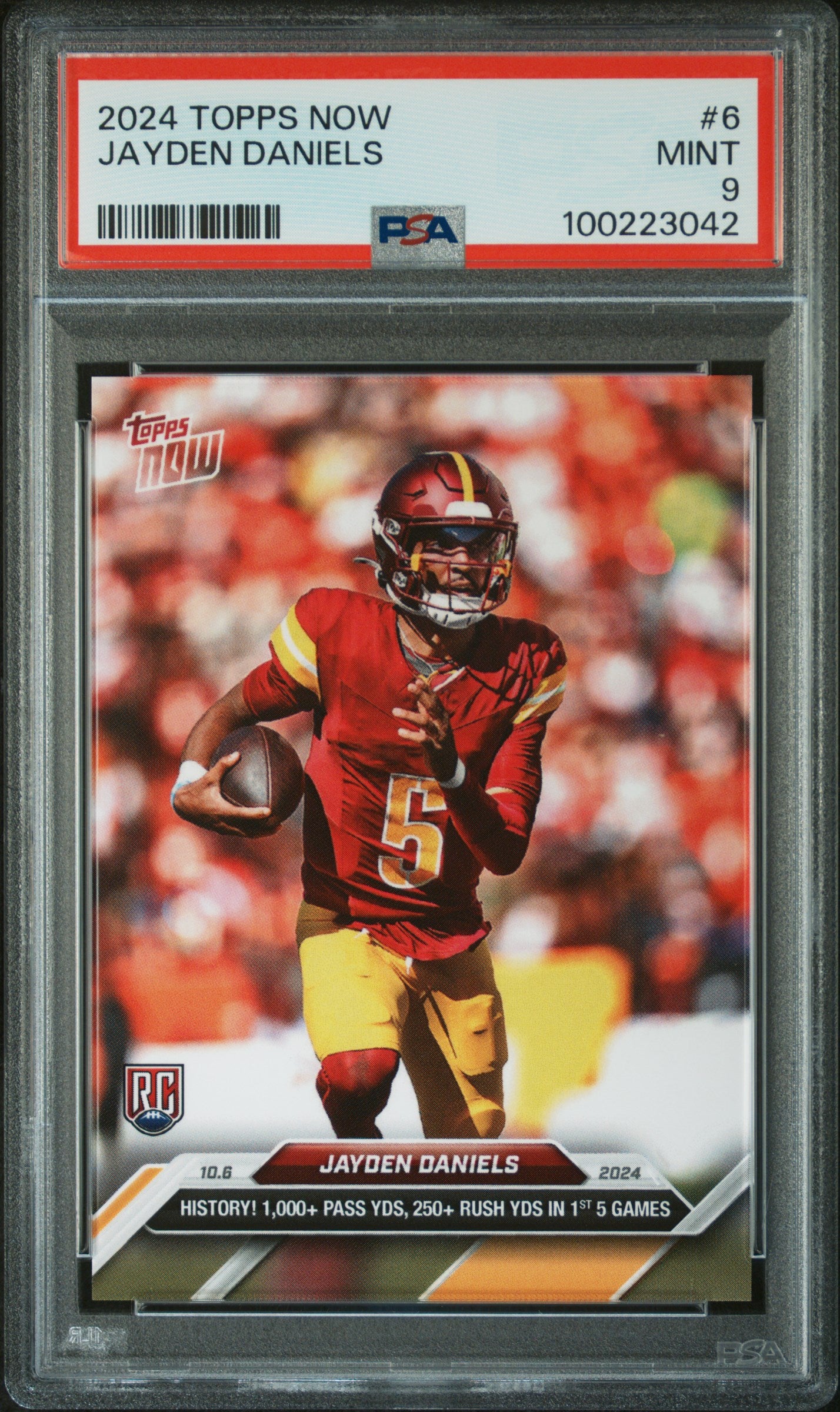 2024 Topps Now #6 Jayden Daniels PSA 9