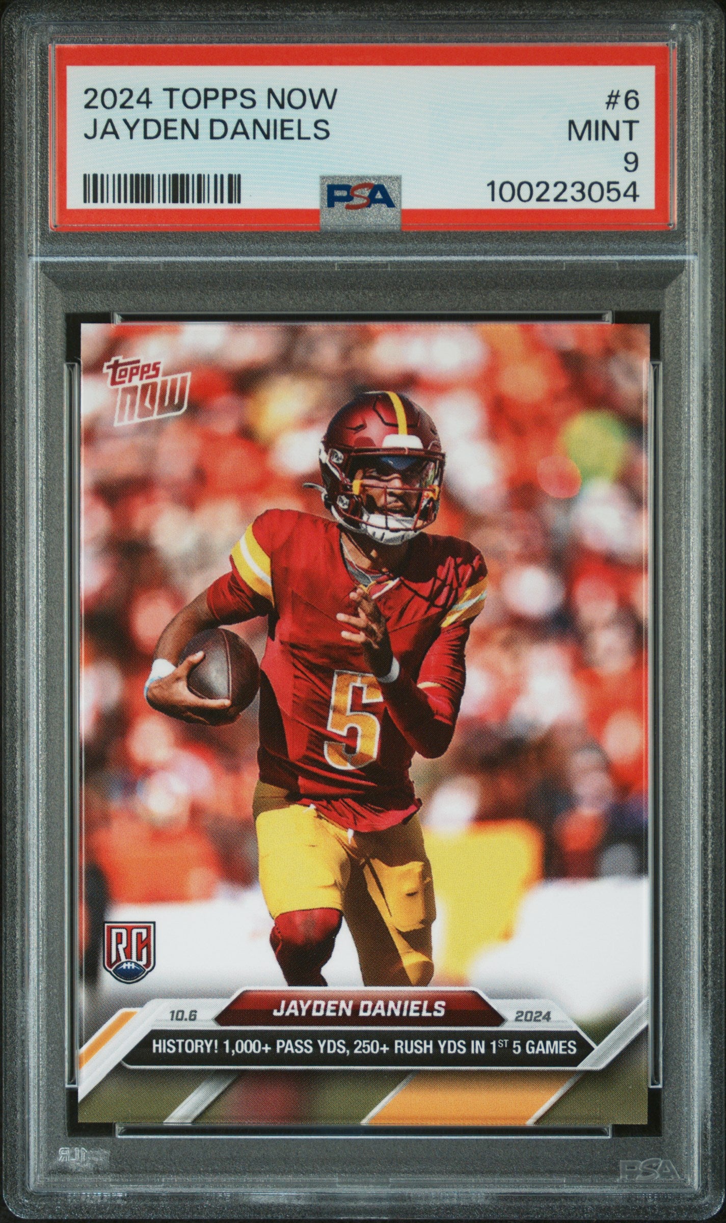 2024 Topps Now #6 Jayden Daniels PSA 9