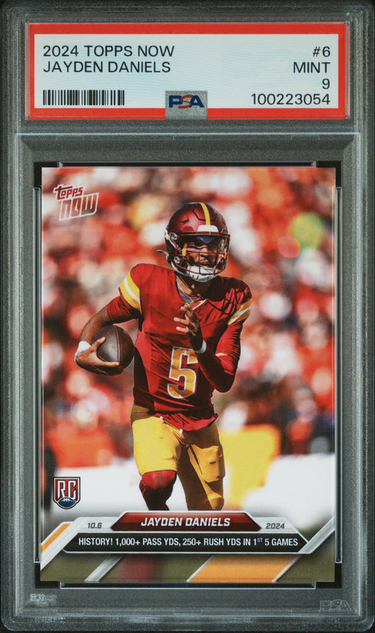 2024 Topps Now #6 Jayden Daniels PSA 9