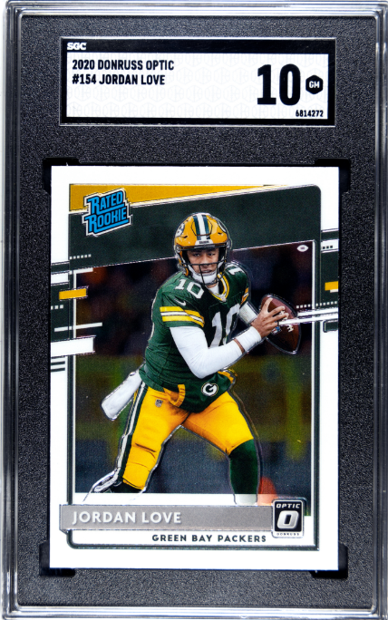 2020 Donruss Optic #154 Jordan Love SGC 10