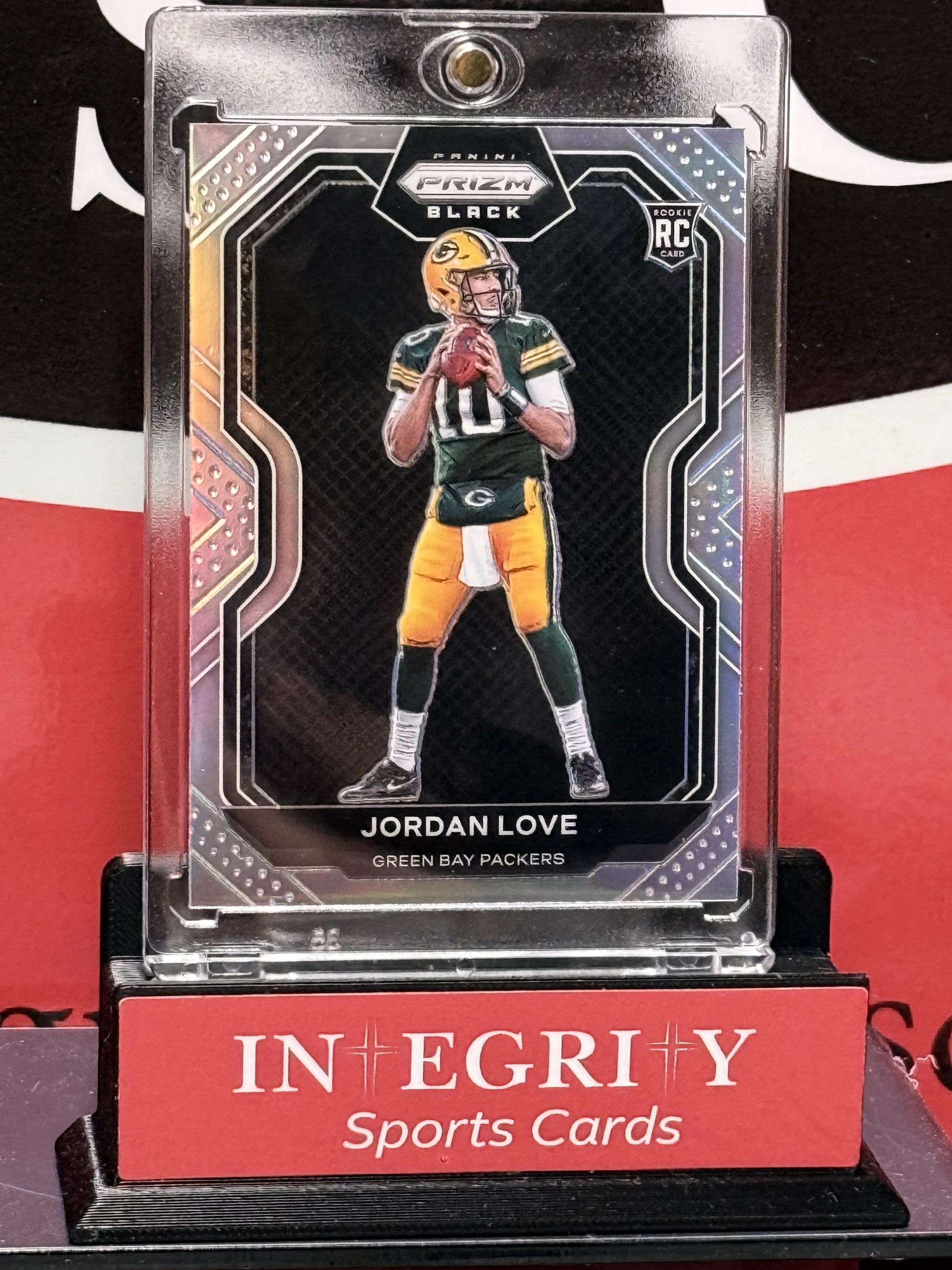 2020 Panini Chronicles #PB-4 Jordan Love Prizm Black Silver