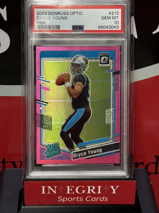 2023 Panini Donruss Optic #213 Bryce Young Pink PSA 10