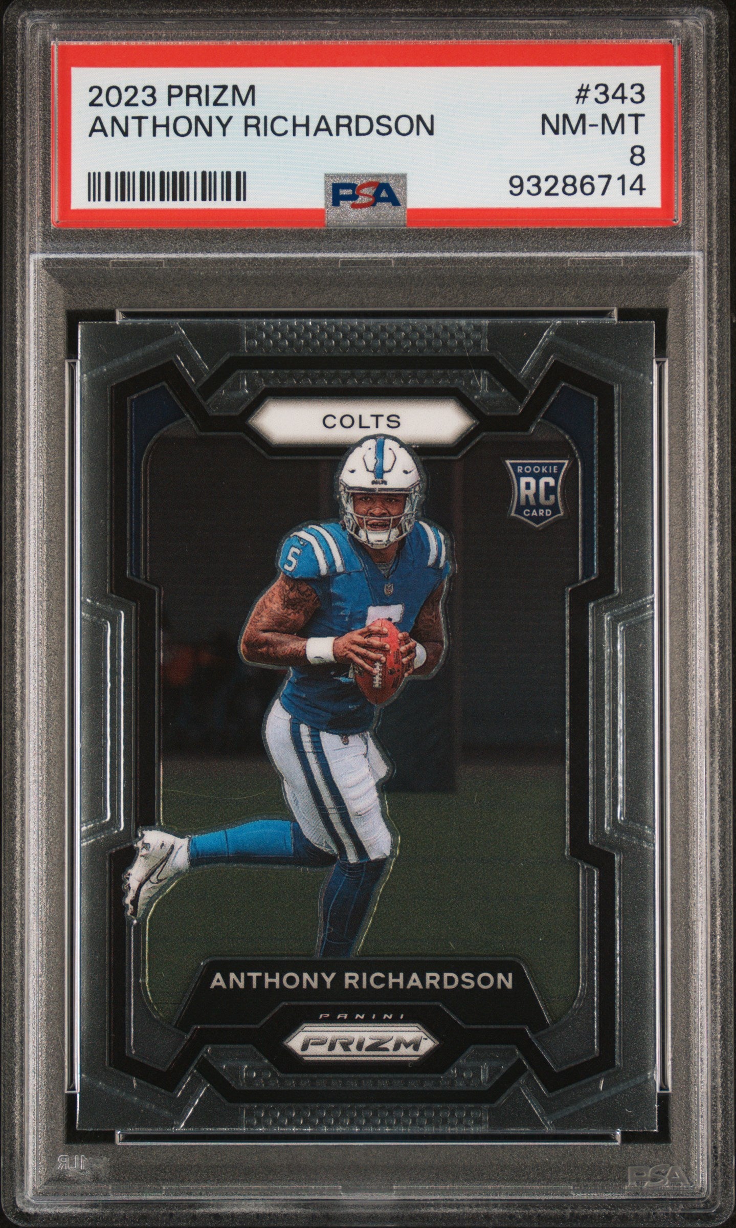 2023 Panini Prizm #343 Anthony Richardson PSA 8