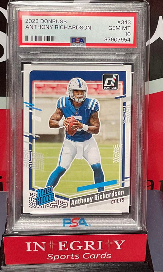 2023 Panini Donruss #343 Anthony Richardson PSA 10
