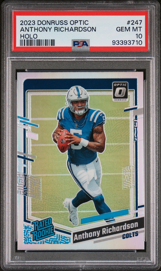 2023 Panini Donruss Optic #247 Anthony Richardson Holo PSA 10