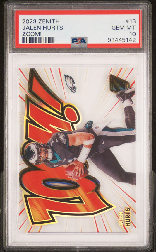2023 Panini Zenith Zoom! #13 Jalen Hurts PSA 10