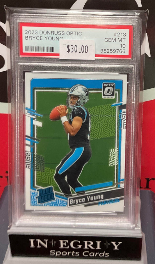 2023 Panini Donruss Optic #213 Bryce Young PSA 10