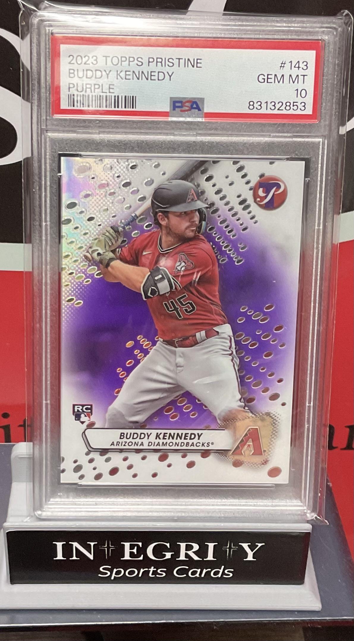 2023 Topps Pristine #143 Buddy Kennedy Purple PSA 10