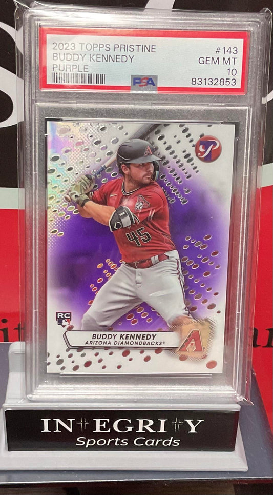 2023 Topps Pristine #143 Buddy Kennedy Purple PSA 10