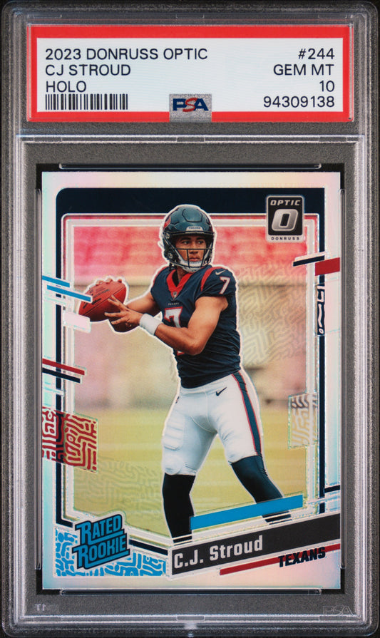 2023 Panini Donruss Optic #244 Cj Stroud Holo PSA 10