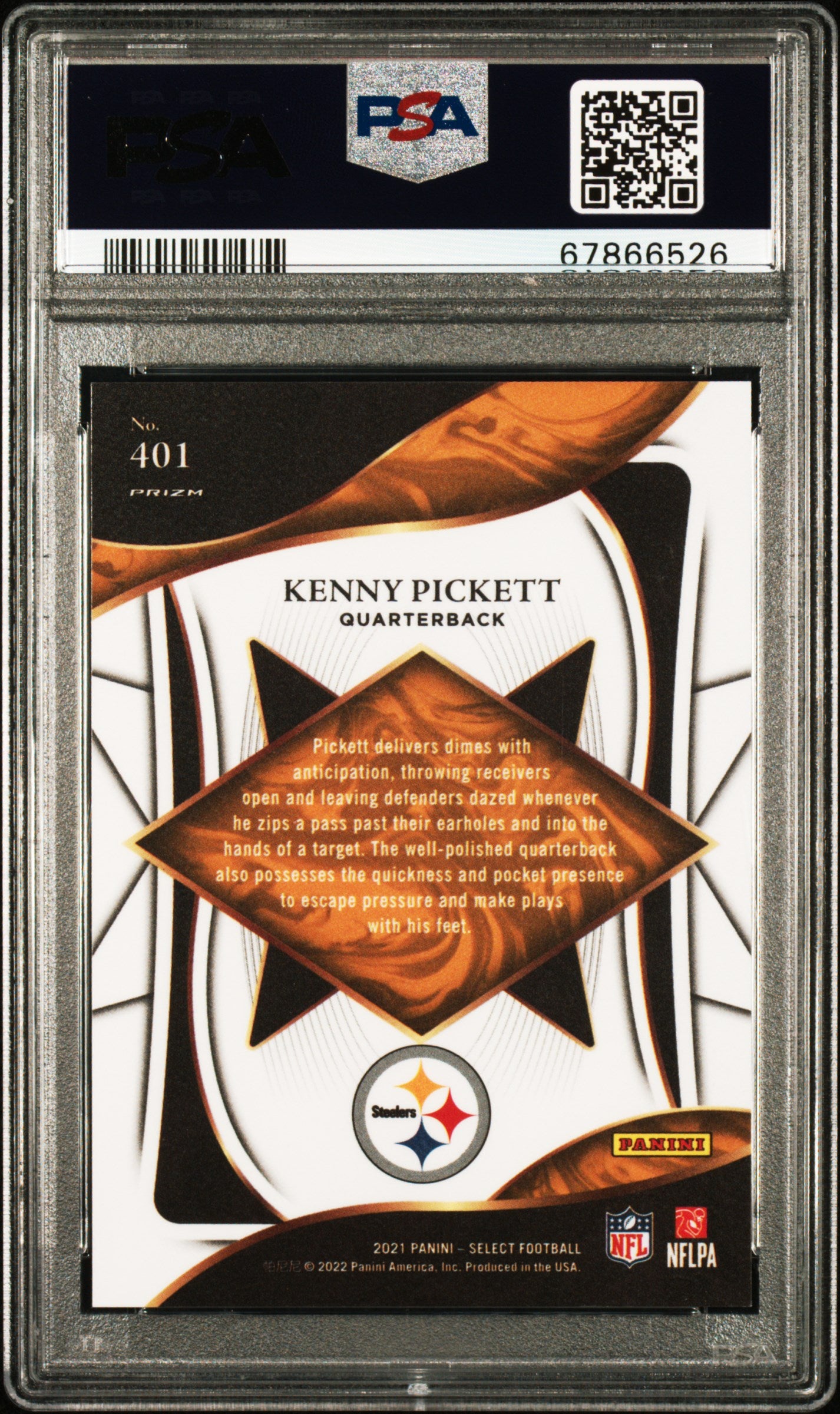 2021 Panini Select #401 Kenny Pickett PSA 10